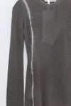 SWAYING/KNIT tie-dyed thin wool long-sleeved top SW24SS1T60 green